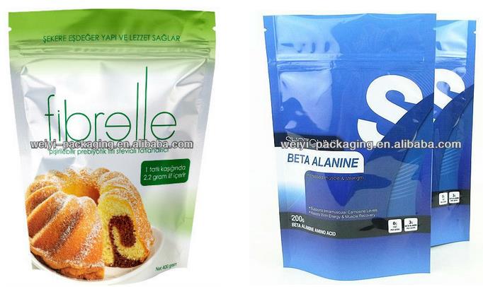 Stand up pouches with zipper for food packaging / standing up pouch/resealable stand up pouch