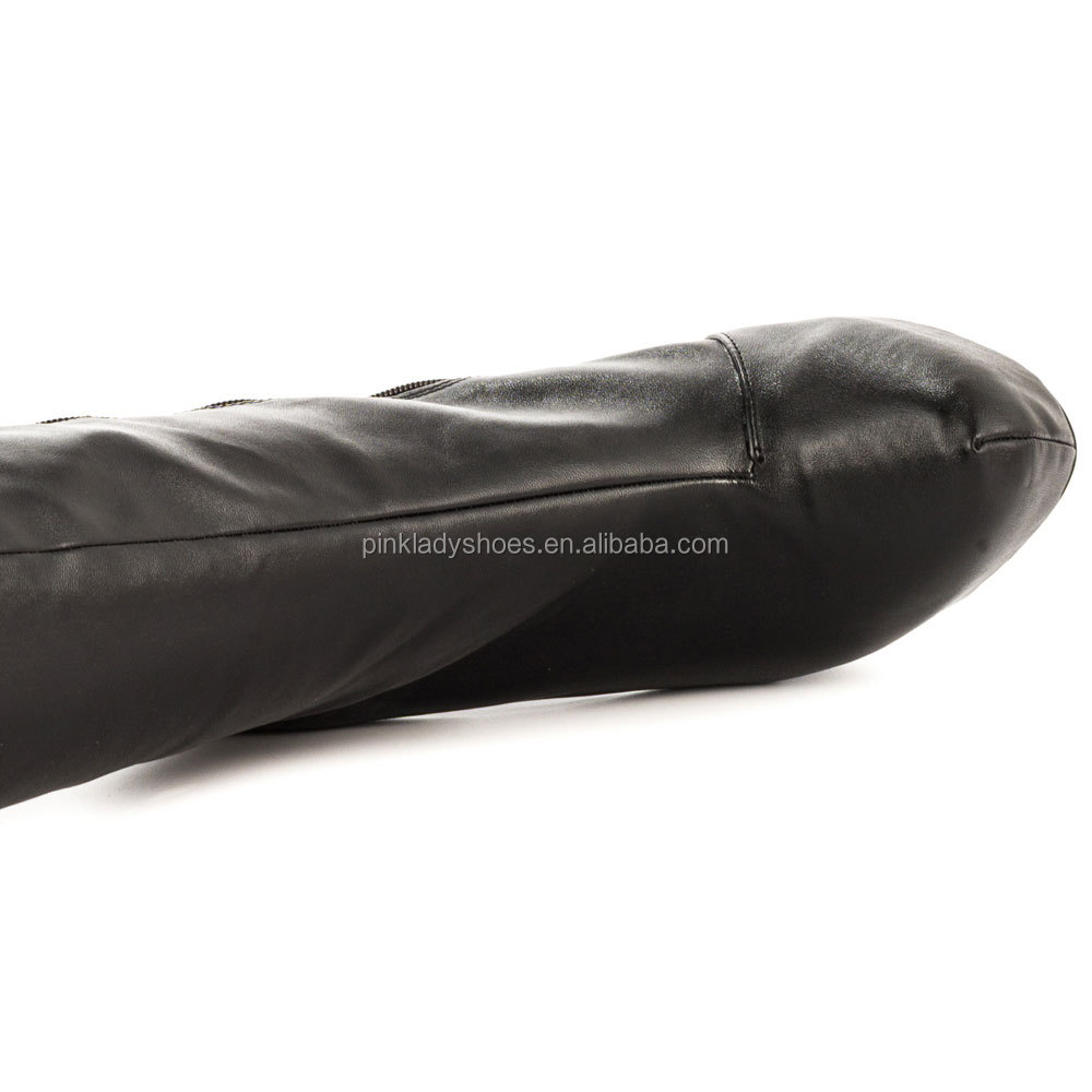 jushee2015platorm卸し売りセクシーな黒の本革のブーツ女性と女性ハイヒールロングブーツ仕入れ・メーカー・工場