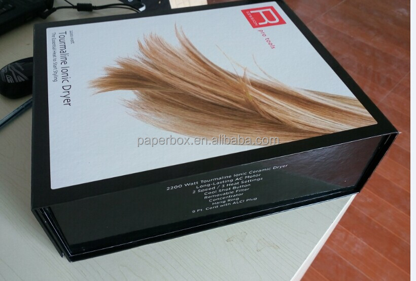 rigid solid paperboard color eyelash magnet box