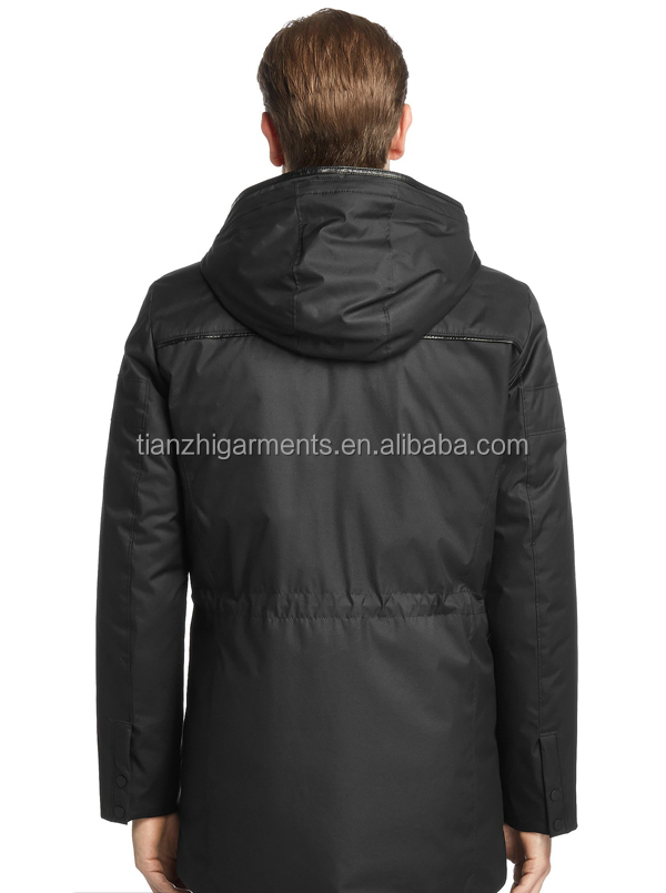 スリムフィットジャケット2014年　ビッグ染めキツネの毛皮の襟、 ダウンジャケット男性がガチョウ問屋・仕入れ・卸・卸売り