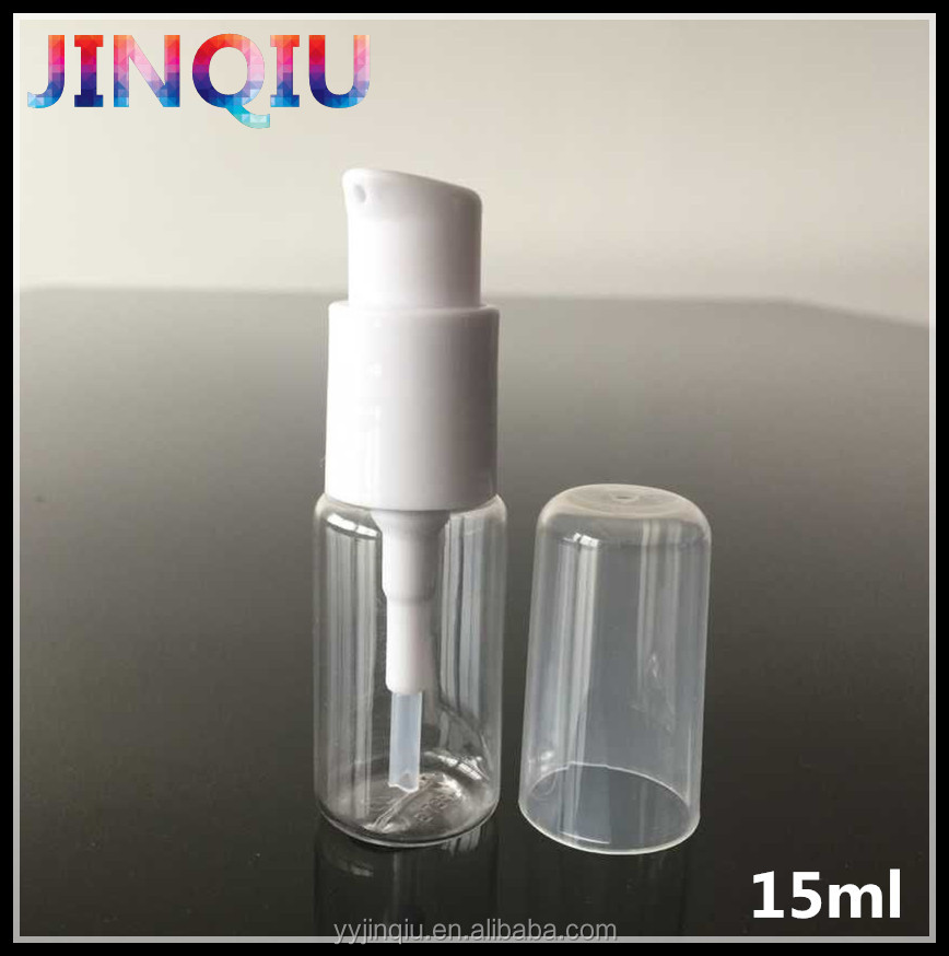 15ml plastic bottle lotion bottle cream bottle with cream pump