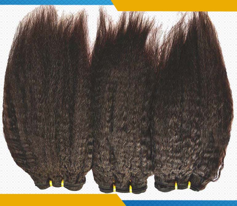 dark chocolate color virgin brazilian human afro kinky straight weaveing hair