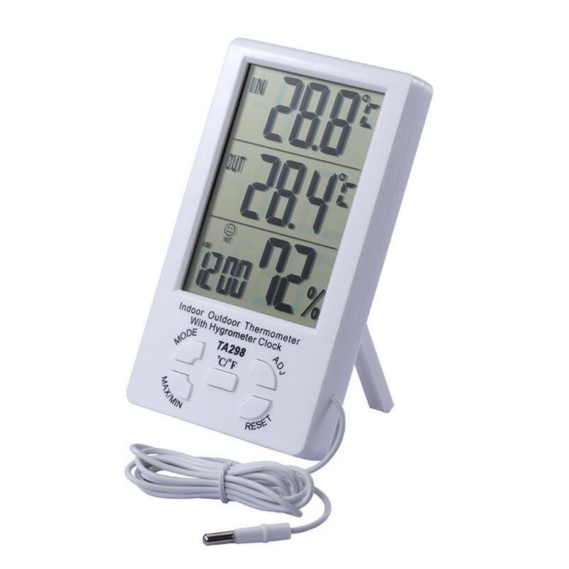 Digital Thermometer with Indoor/Outdoor Temperature and Time