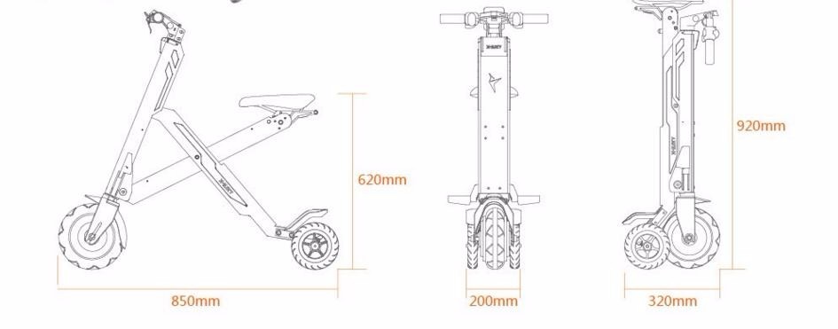 ミニ電動折りたたみスクーター250ワット/ 300ワットのリチウム電池折りたたみ電動自転車仕入れ・メーカー・工場