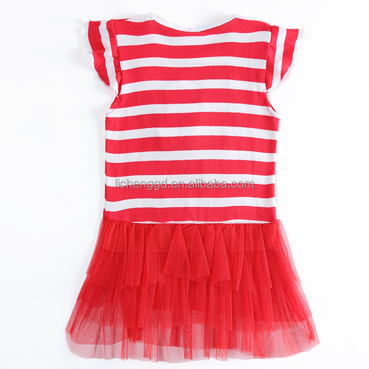 (h4626) 熱い販売の新しいファッションドレスpeppa豚の短い袖の女の子のドレス刺繍付き問屋・仕入れ・卸・卸売り