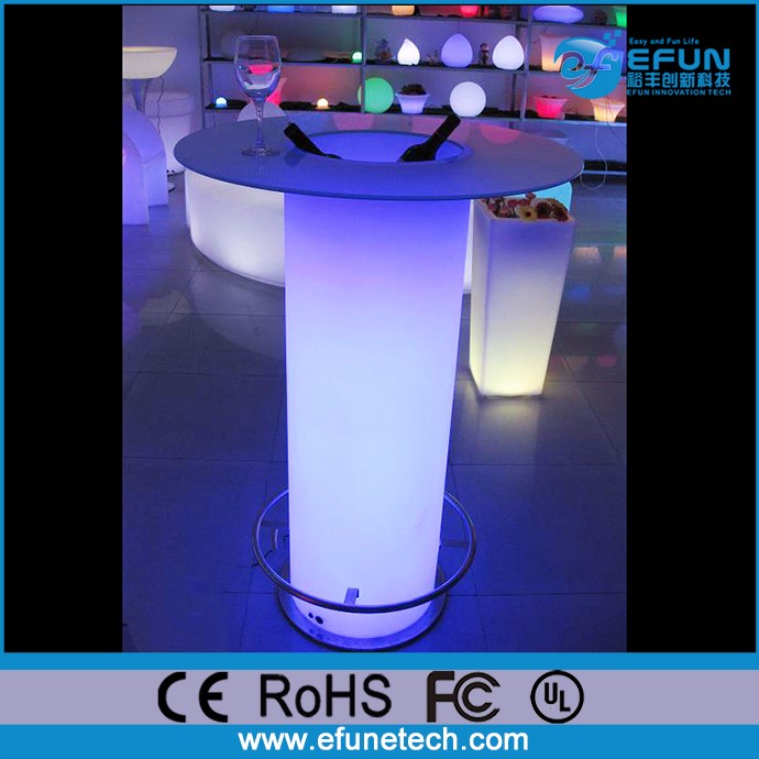 Hot Sale 2017 Commercial Used Pub Bar Furniture Illuminated Led High