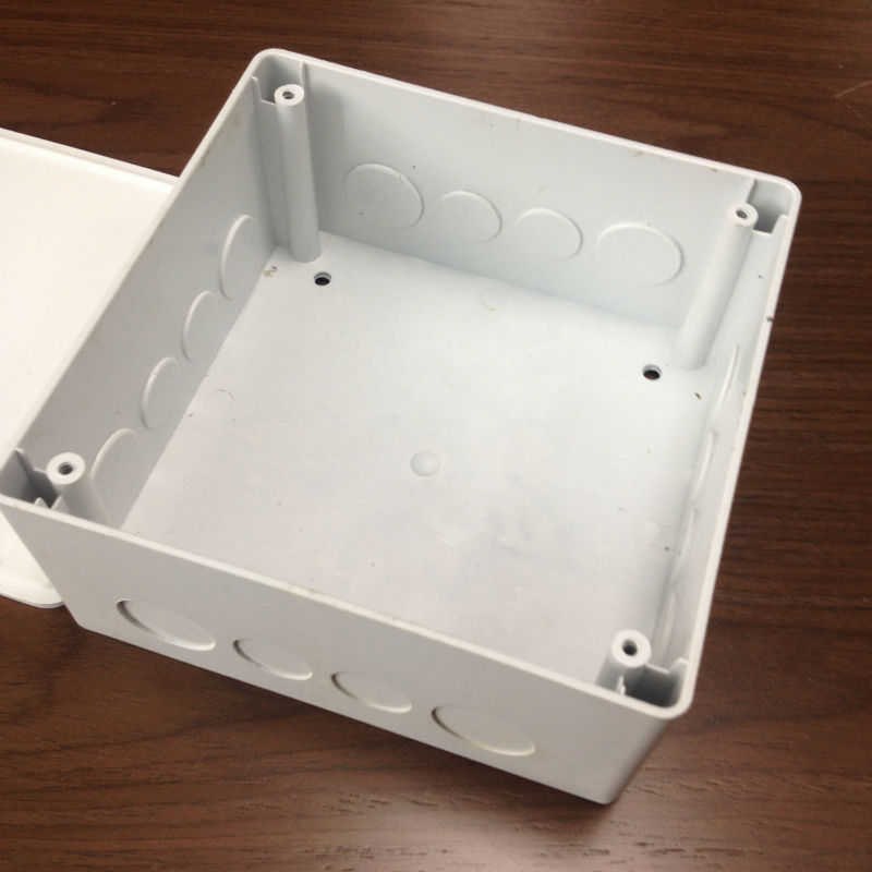 6"x6"x3' Inch Electrical Pvc Junction Box With Cover 155mmx155mmx80mm