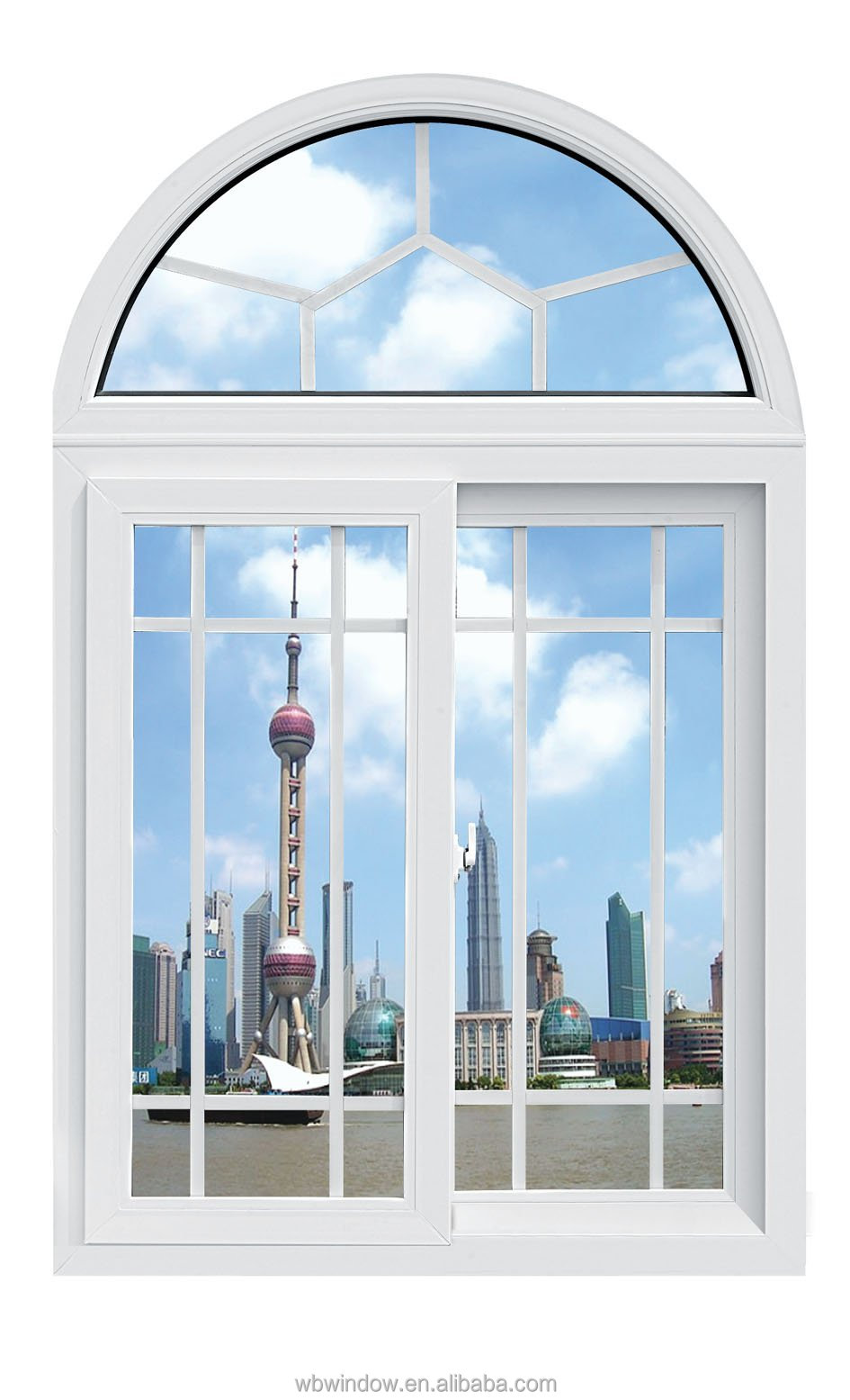 Latest House Upvc Sliding Window Arch Design,Horizontal Sliding Window Track With Security Lock