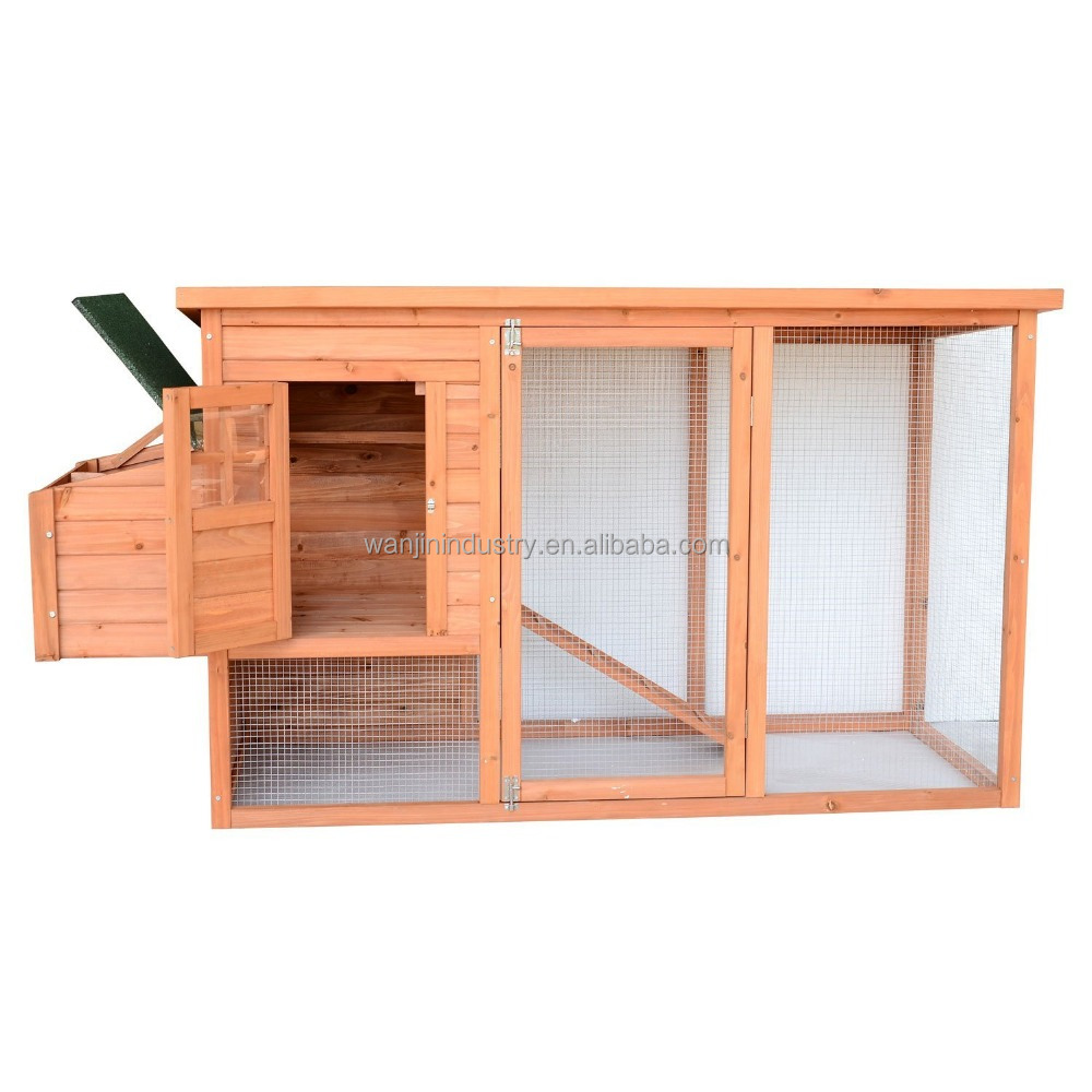78" Deluxe Wooden Chicken Coops / Hen House Wooden/ Backyard Run