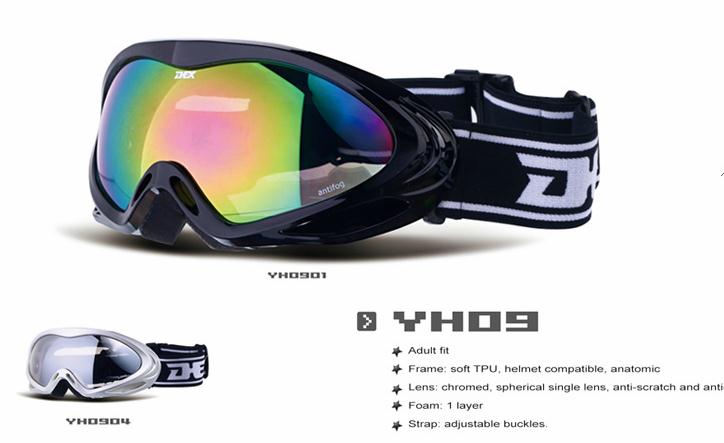 大きなスキーの眼鏡レンズ設計ダブルレンズ　2層からなる発泡スキーゴーグル問屋・仕入れ・卸・卸売り