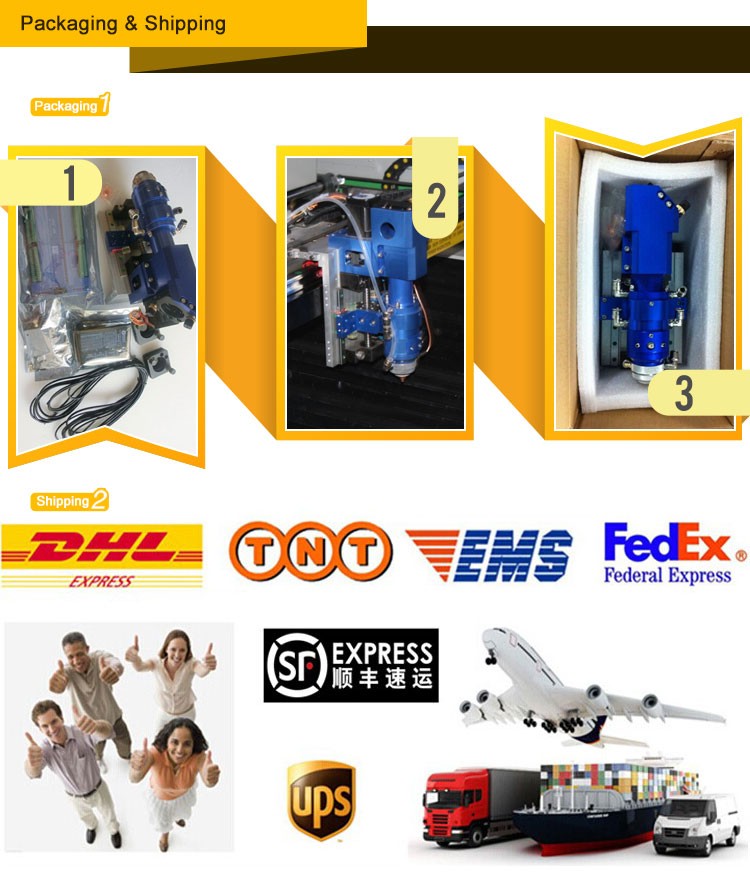 自動foucus co2レーザー切断ヘッド150ワット-300ワット仕入れ・メーカー・工場