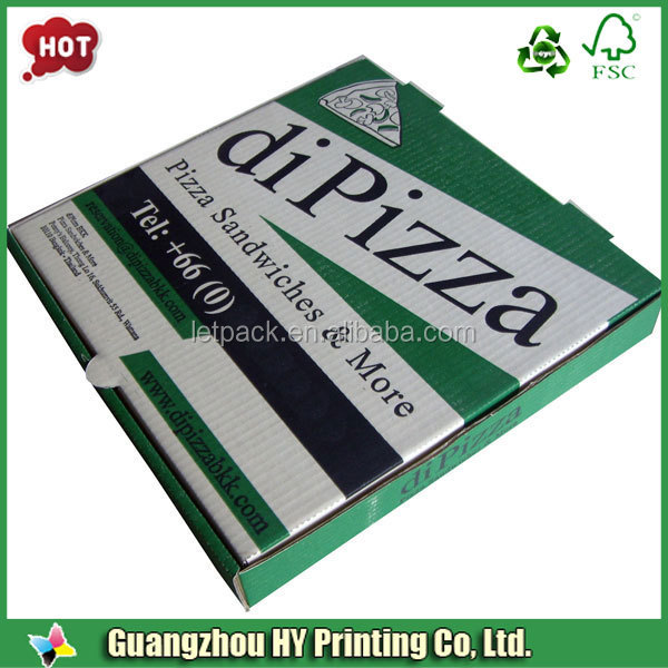 Cheap Standard Inch Custom Printed Corrugated Pizza Box