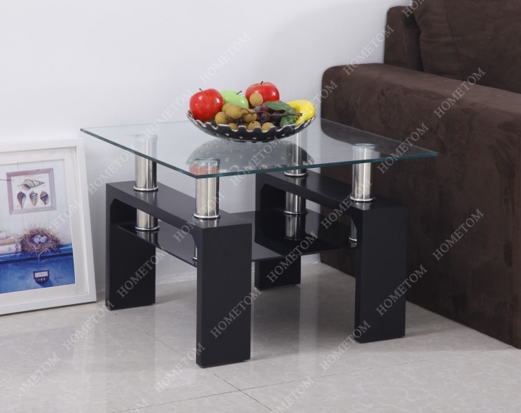 格安高品質現代強化ガラス木製ベッドサイドテーブル用販売仕入れ・メーカー・工場
