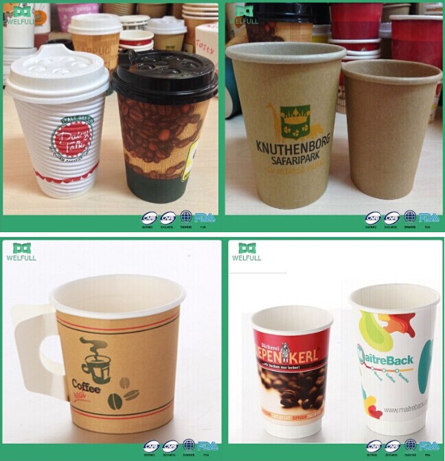 OEM 3oz16oz wholesale paper coffee cups china,China welfull paper