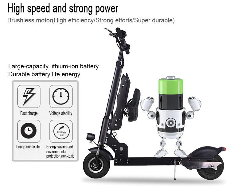 ホット販売ミニ折りたたみ電動スクーター快適と遠ドライブ距離仕入れ・メーカー・工場