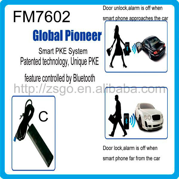 Gsm、 canバスdvr付き車の警報システム、 トヨタ用pke、 ホンダ、 フォルクスワーゲン-- fm7602問屋・仕入れ・卸・卸売り