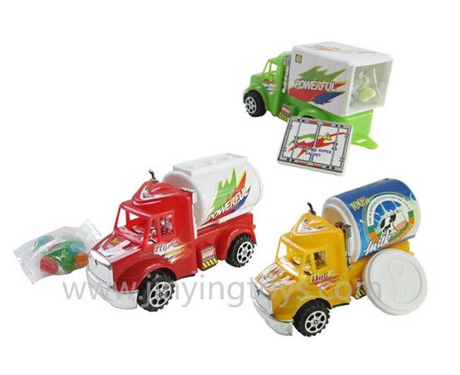 4 Asst styles 4 asst colors candy with toys pull back mini car with OPP bag
