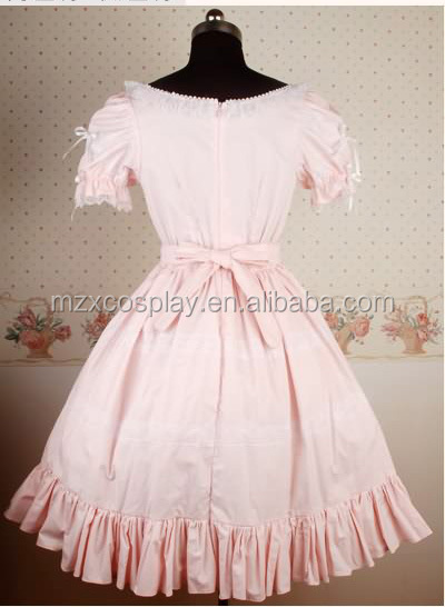 熱い販売のかわいい弓綿ロリータドレスハロウィンパーティの衣装クリスマス美しさのためのロングドレス問屋・仕入れ・卸・卸売り