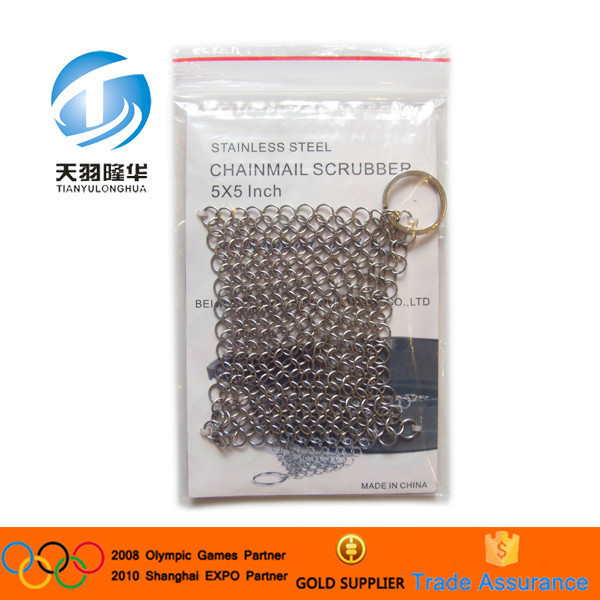 Food grade Stainless steel Weave Type Cast Iron Cleaner