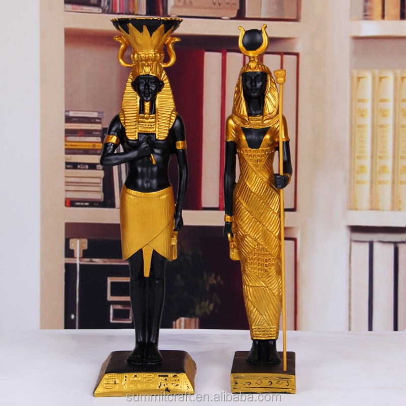 egyptian resin statues