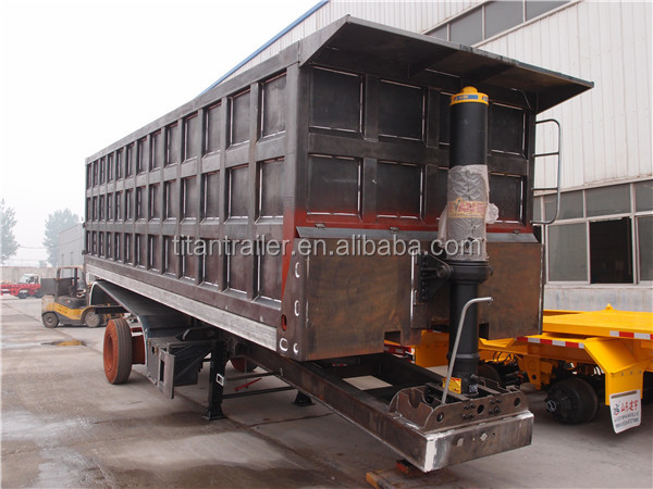 Heavy duty Tipping trailers, 3 axle grain tipper trailer hydraulic cylinder dump truck semi trailers for sale
