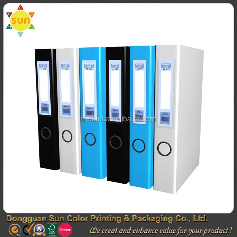 2015 Factory Custom Hard Cover File Folder Pp Plastic File Folder