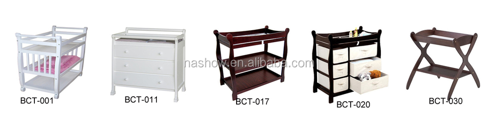 小さな収納計画bct-0102015人気のベビー家具木製の赤ちゃんのおむつの変更テーブル仕入れ・メーカー・工場