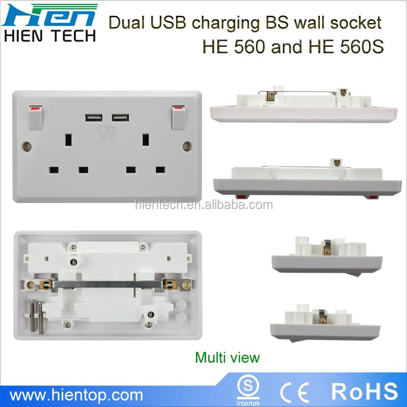 英国型5v1a旅館標準の壁のソケットusb壁ソケット問屋・仕入れ・卸・卸売り