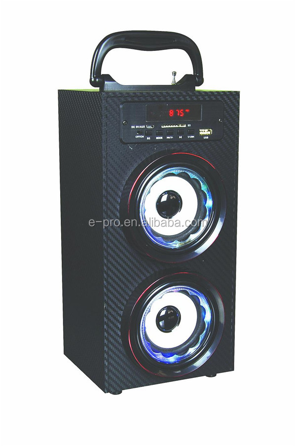 多機能の魔法のキューブ2014年fmラジオ付き木製スピーカー、 tf/usb再生問屋・仕入れ・卸・卸売り