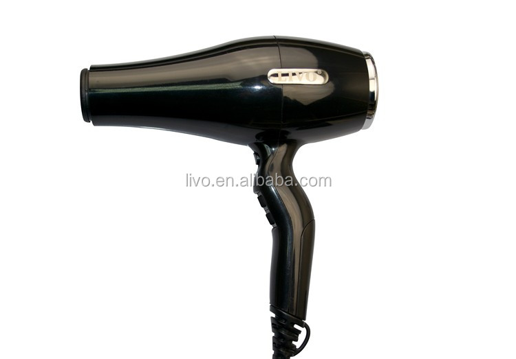 Livo 2100ワット黒いプラスチック高光沢熱い販売強風プロフェッショナルイオンヘアドライヤー 問屋・仕入れ・卸・卸売り