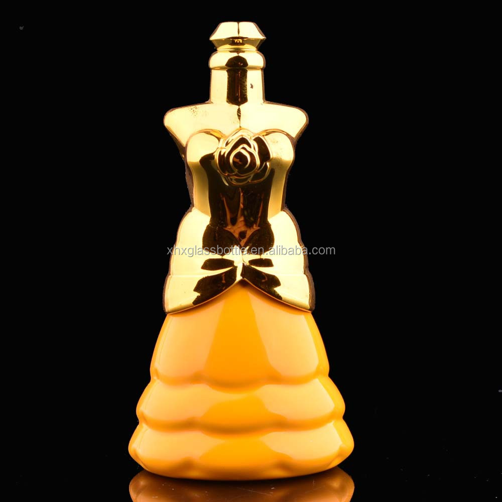 10ml 12ml new design beautiful gold coated woman