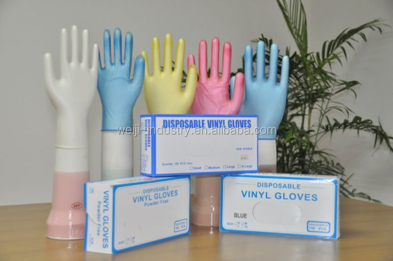 Disposable Examination Vinyl Gloves For Hair Salon Nail Salon Gloves