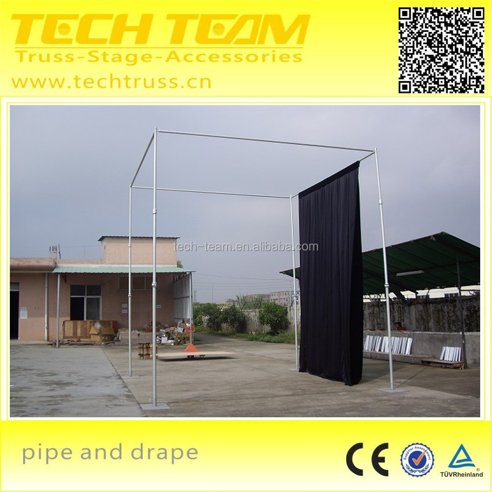 2 Stage Telescopic Used Wedding Decoration Pipe And Drape View