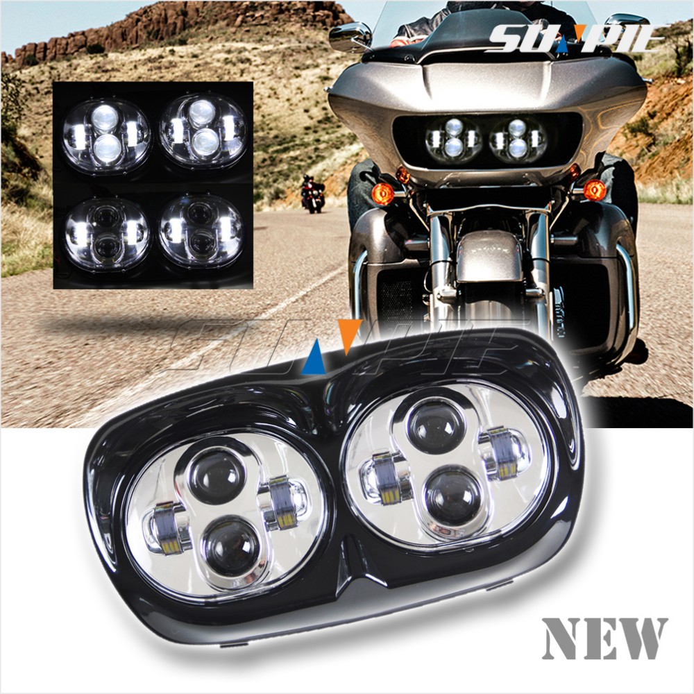 Dual Led Headlight For Harley Road Glide Road Glide Headlight Buy