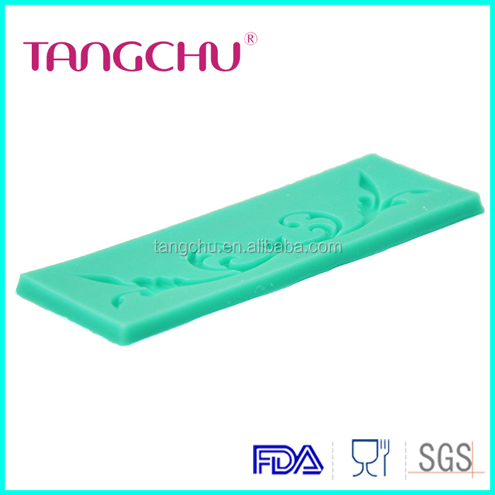 Rectangular lace fondant mould cake tools silicone molds cake decoration