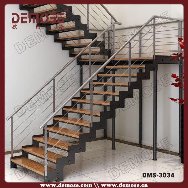 Residencial diseño de escalera de metal/acero escaleras detalles ... Acero diseño Escalera