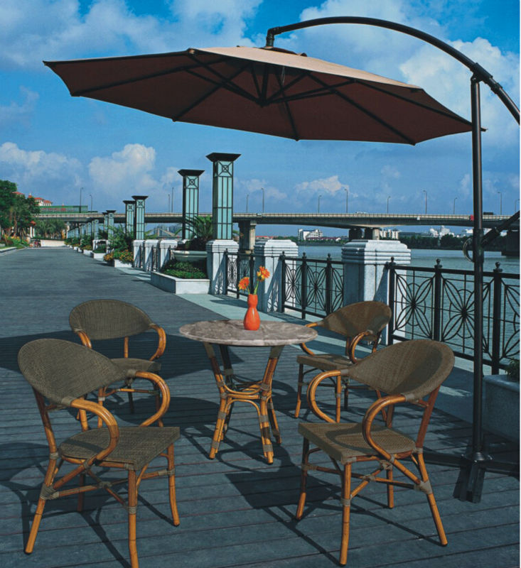 Promotational四角い傘、 金属/木材/アルミ傘コーヒーレストランパティオ傘屋外傘問屋・仕入れ・卸・卸売り