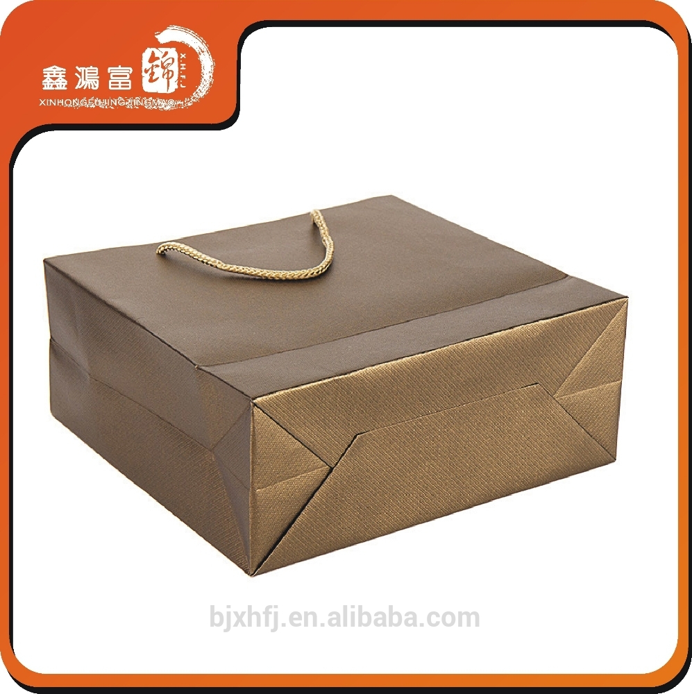 wholesale personalized square bottom cheap gift paper bag