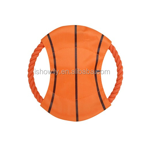 Sports ball series Durable Fabric Frisbee for Puppy Dog Chew Flying Rope of pet dog frisbee問屋・仕入れ・卸・卸売り