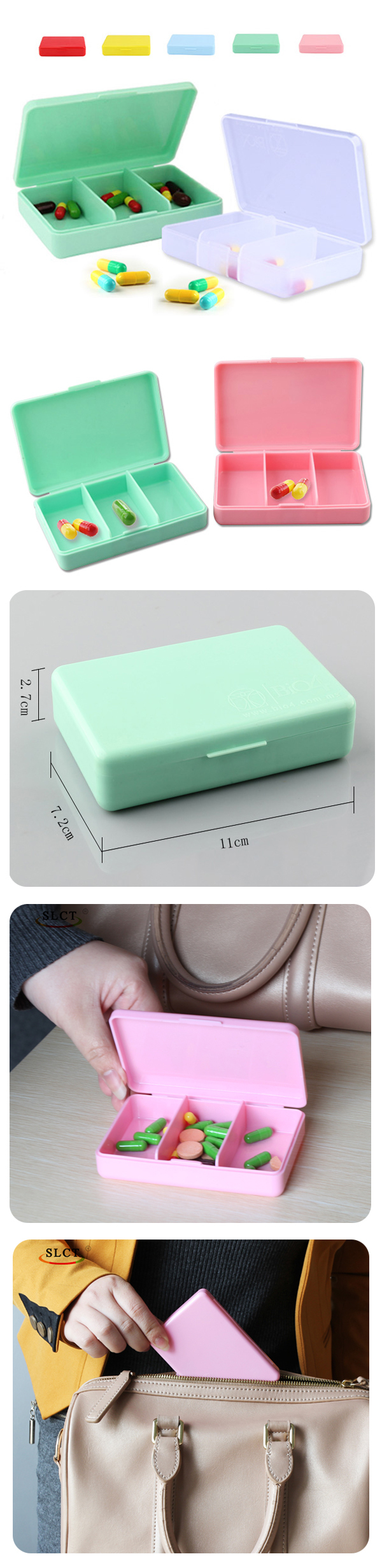 customized pp plastic medical Pill case