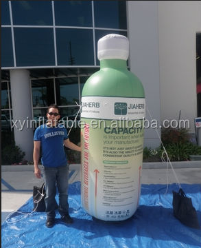 2014 Custom giant inflatable champagne bottle for promotion
