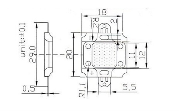 China Supplier Low Price High Power 5 watt LED Deep Red