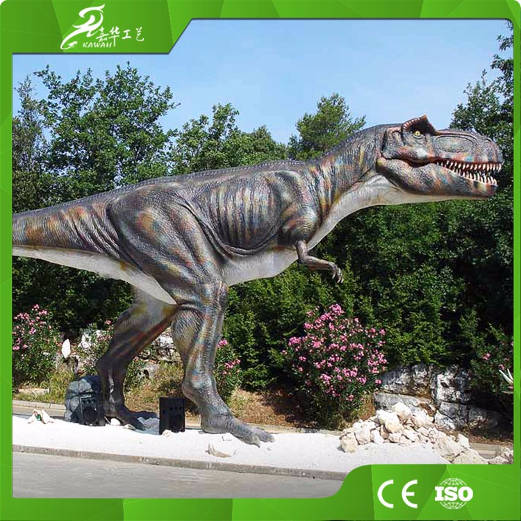 KAWAH Outdoor Jurassic Park Life Size Mechanical Dinosaur Statues for Exhibition