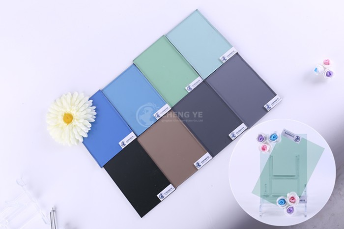 Modern Style Church Safety Tinted Float Glass Window Colored Glass Panel