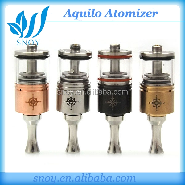 2014 Best quality modern design e cigarette Aquilo Atomizer clone rda aqulio atomizer for mechanical mod