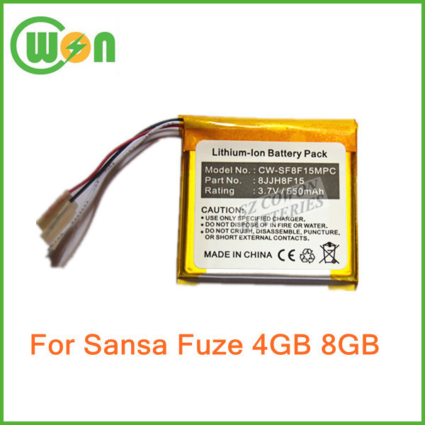 3.7v 500mah Liion Mp3 Mp4 Pmp Replacement Battery For Disk Sansa C200