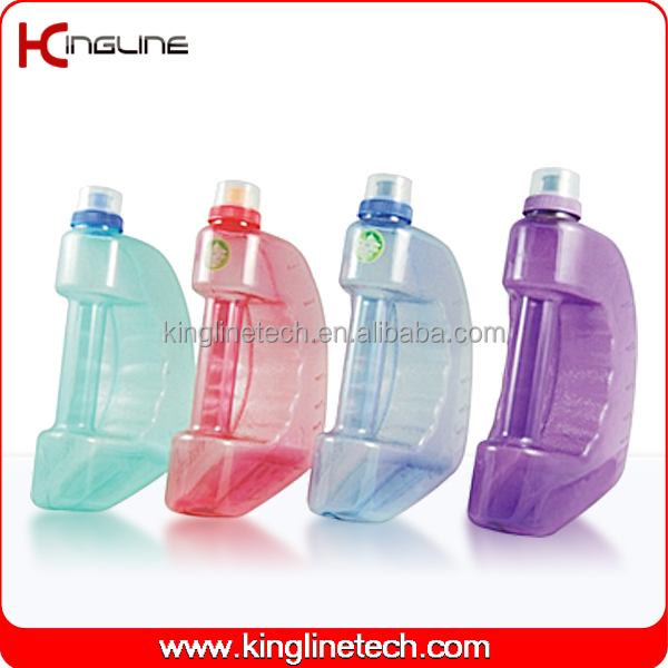 ユニークな形状エルゴ1.8リットルプラスチック製の水ボトルを持つメーカースパイラル蓋( kl- wb013)仕入れ・メーカー・工場