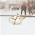 Free Shipping Crystal Triangle Ring Punk Cool Fingernails Rings Jewellery Finger Rings