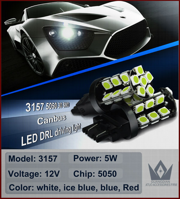 アメ車専用3157 led 30連 デイライト/ポジション・デイライト・ウインカー・テール・ストップランプのLED化に!5050チップ搭載問屋・仕入れ・卸・卸売り
