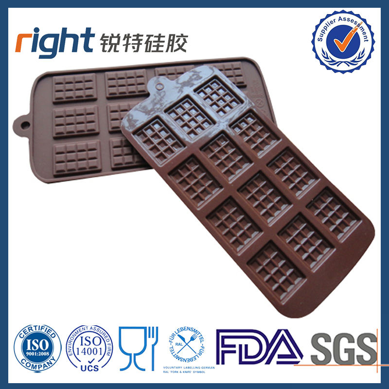 Silicone Chocolate Candy Bar Mold Mould-Chocolate